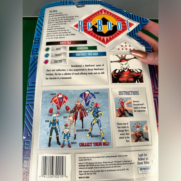 ❤️🖤 NIB “Reboot” TV Show Hexadecimal Action Figure 🖤❤️ - Picture 2 of 2